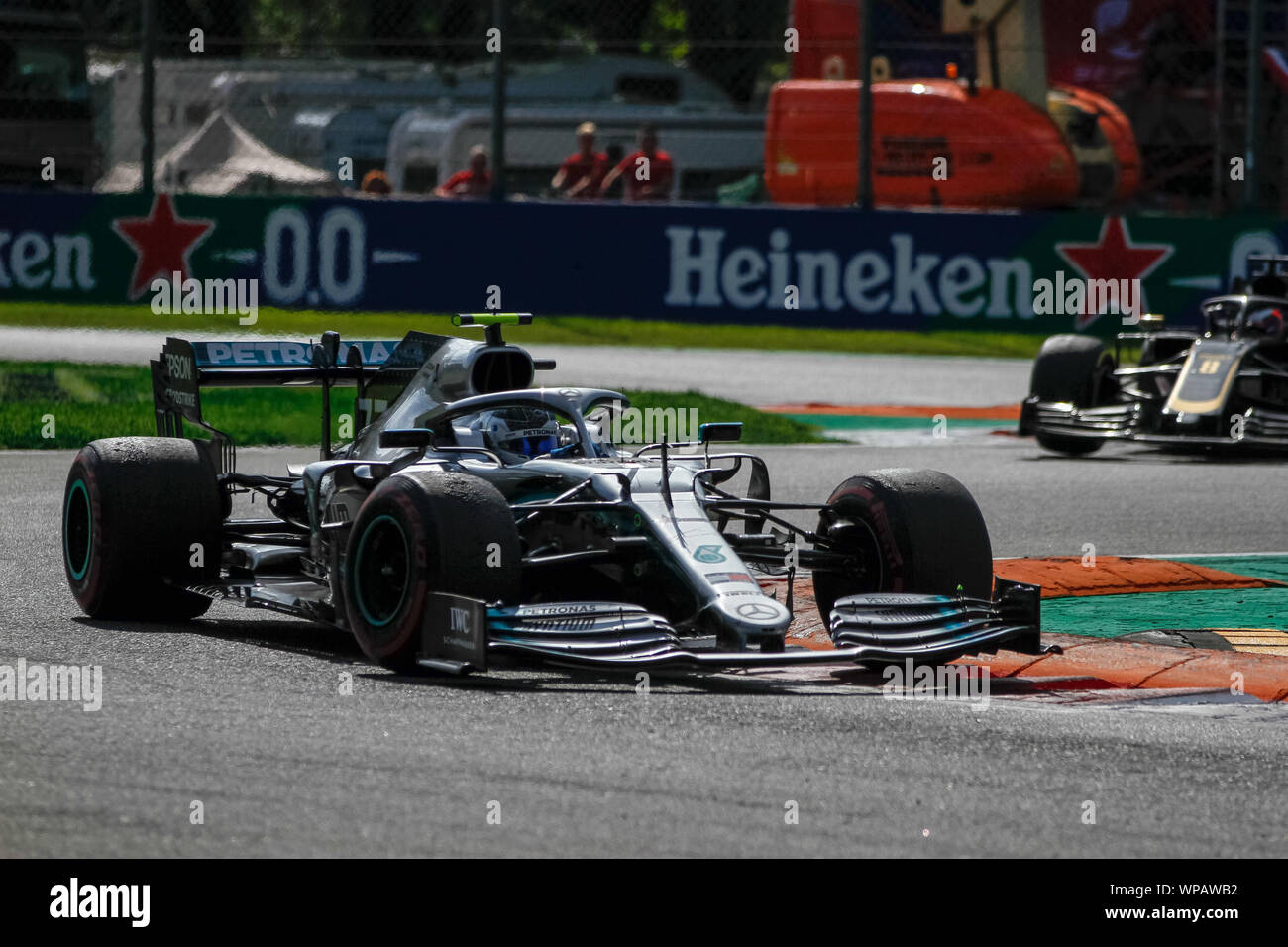 Monza, Italie. 05Th Sep 2019. VALTTERI BOTTAS (FIN) MERCEDES AMG F1 W10 Grand Prix au cours de la Heineken Italie 2019 - Dimanche - Gara - Championnat de Formule 1 - Crédit : LPS/Alessio De Marco/Alamy Live News Banque D'Images