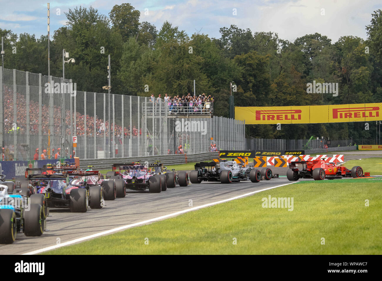 Monza, Italie. 05Th Sep 2019. Départ au cours de l'Italie Heineken Grand Prix 2019 - Dimanche - Gara - Championnat de Formule 1 - Crédit : LPS/Alessio De Marco/Alamy Live News Banque D'Images