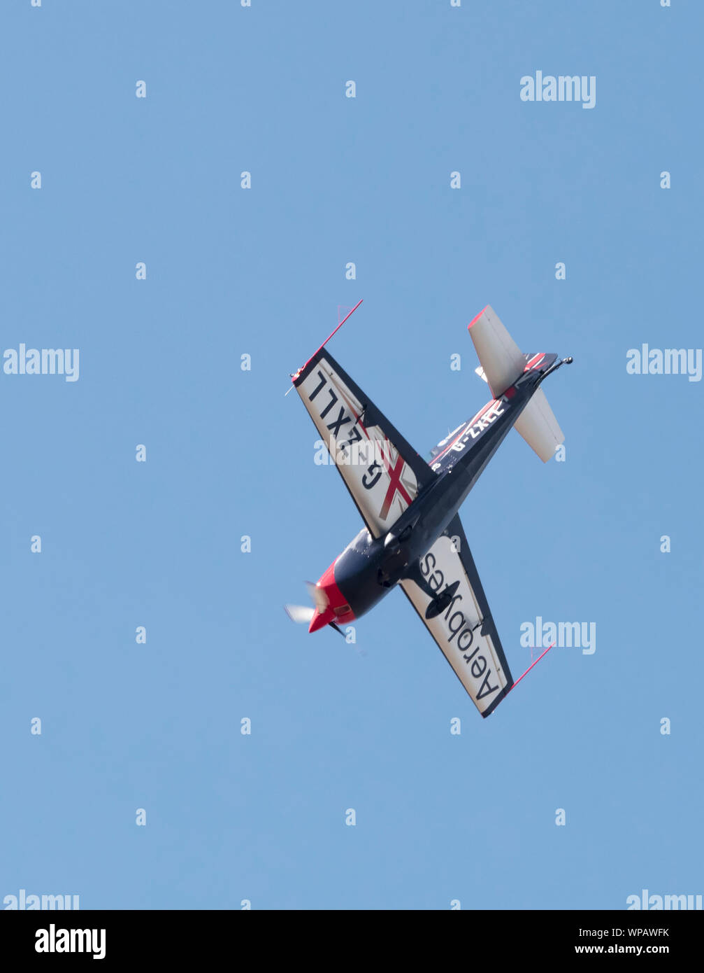 L'équipe de voltige des lames à l'exécution de Southport Air Show 2019 Banque D'Images