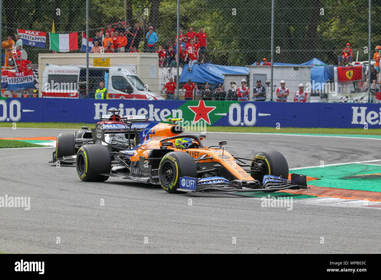 Monza (MB), l'Italie, 08 Sep 2019, Norris au cours de Grand Prix d'Italie 2019 Heineken - Dimanche - Gara - Championnat de Formule 1 - Crédit : LPS/Alessio De Marco/Alamy Live News Banque D'Images