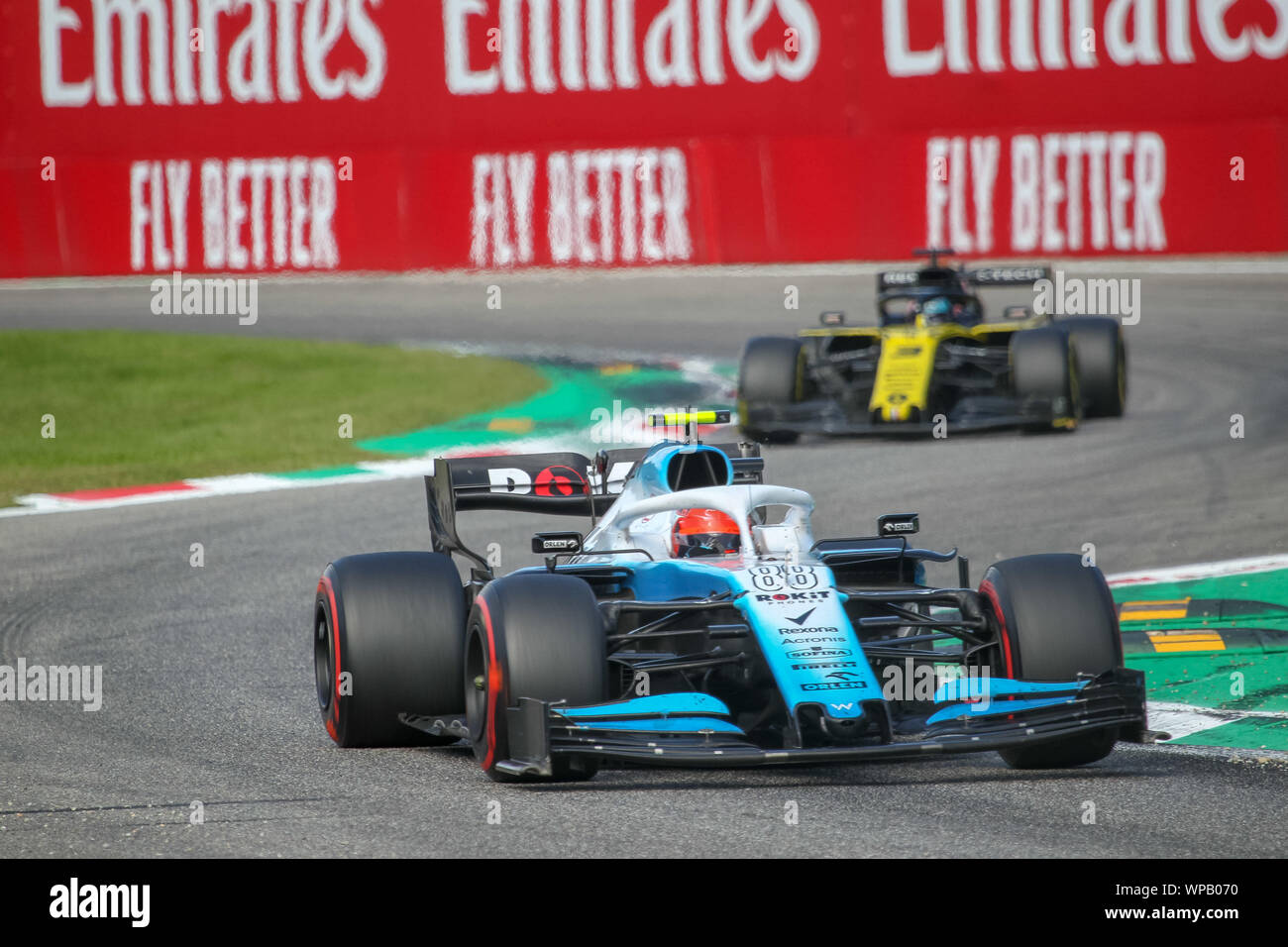 Monza (MB), l'Italie, 08 Sep 2019, Robert Kubica (POL) Williams FW42 F1 Grand Prix d'Heineken au cours de l'Italie 2019 - Dimanche - Gara - Championnat de Formule 1 - Crédit : LPS/Alessio De Marco/Alamy Live News Banque D'Images