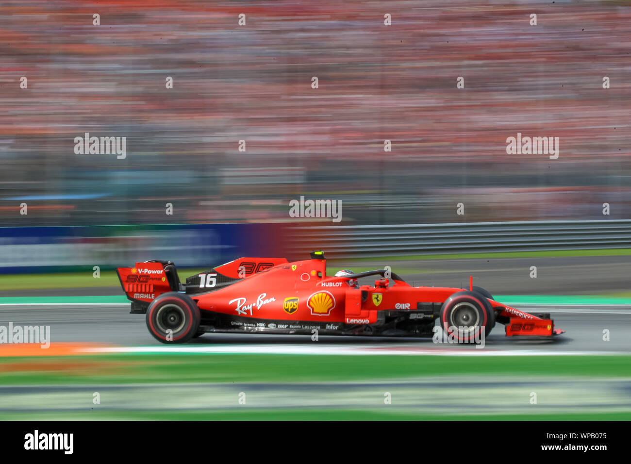 Monza (MB), l'Italie, 08 Sep 2019, CHARLES LECLERC (MON) Scuderia Ferrari SF90 Grand Prix au cours de la Heineken Italie 2019 - Dimanche - Gara - Championnat de Formule 1 - Crédit : LPS/Alessio De Marco/Alamy Live News Banque D'Images
