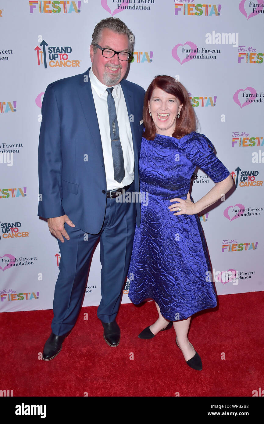 Chris Haston et Kate Flannery participant à la Farrah Fawcett Foundation's Fiesta Tex-Mex à Wallis Annenberg Center for the Performing Arts le 6 septembre 2019 à Beverly Hills, Californie. Banque D'Images