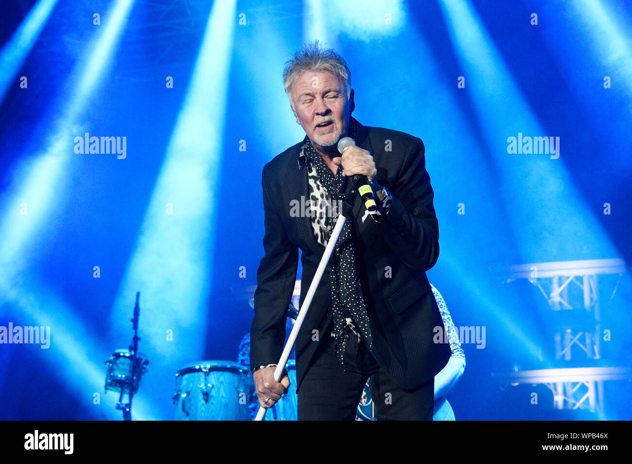 Paul Young il se produit sur la scène du bar.88,8 Héros Pop Festival à l'IFA 2019 à l'IFA Sommergarten le 7 septembre 2019 à Berlin, Allemagne. Banque D'Images