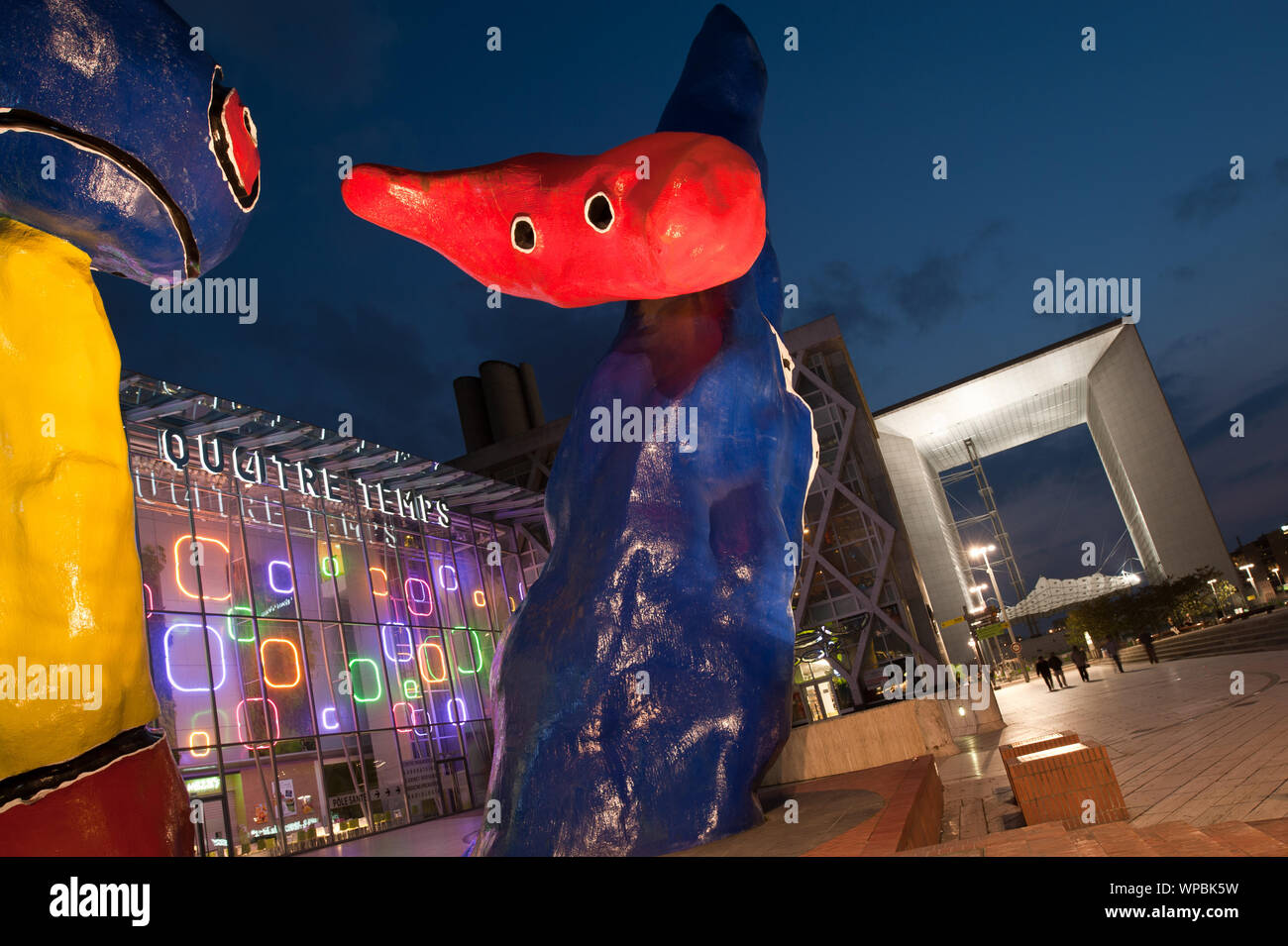 Paris, La Défense, Skulptur von Joan Miro Paris, La Défense, la