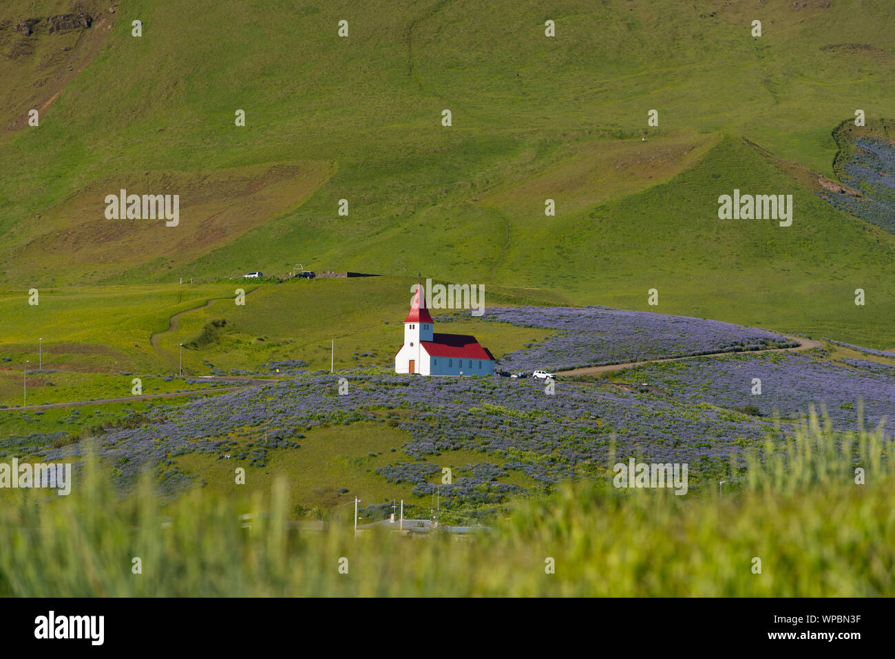 En vue de la zone sud de l'Islande à la route nationale N1 Banque D'Images