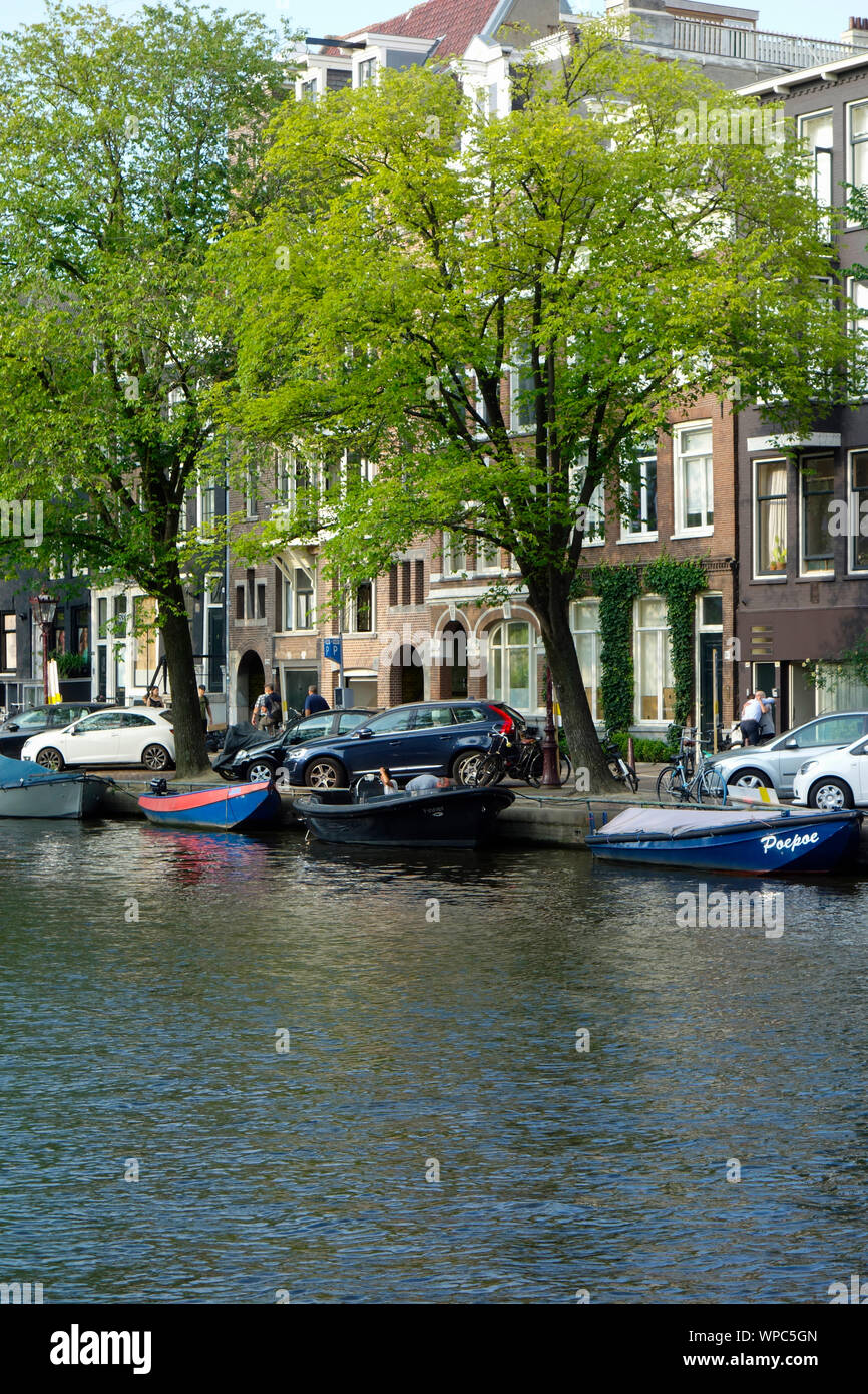 Canal Amsterdam - Hollande Pays-Bas Banque D'Images