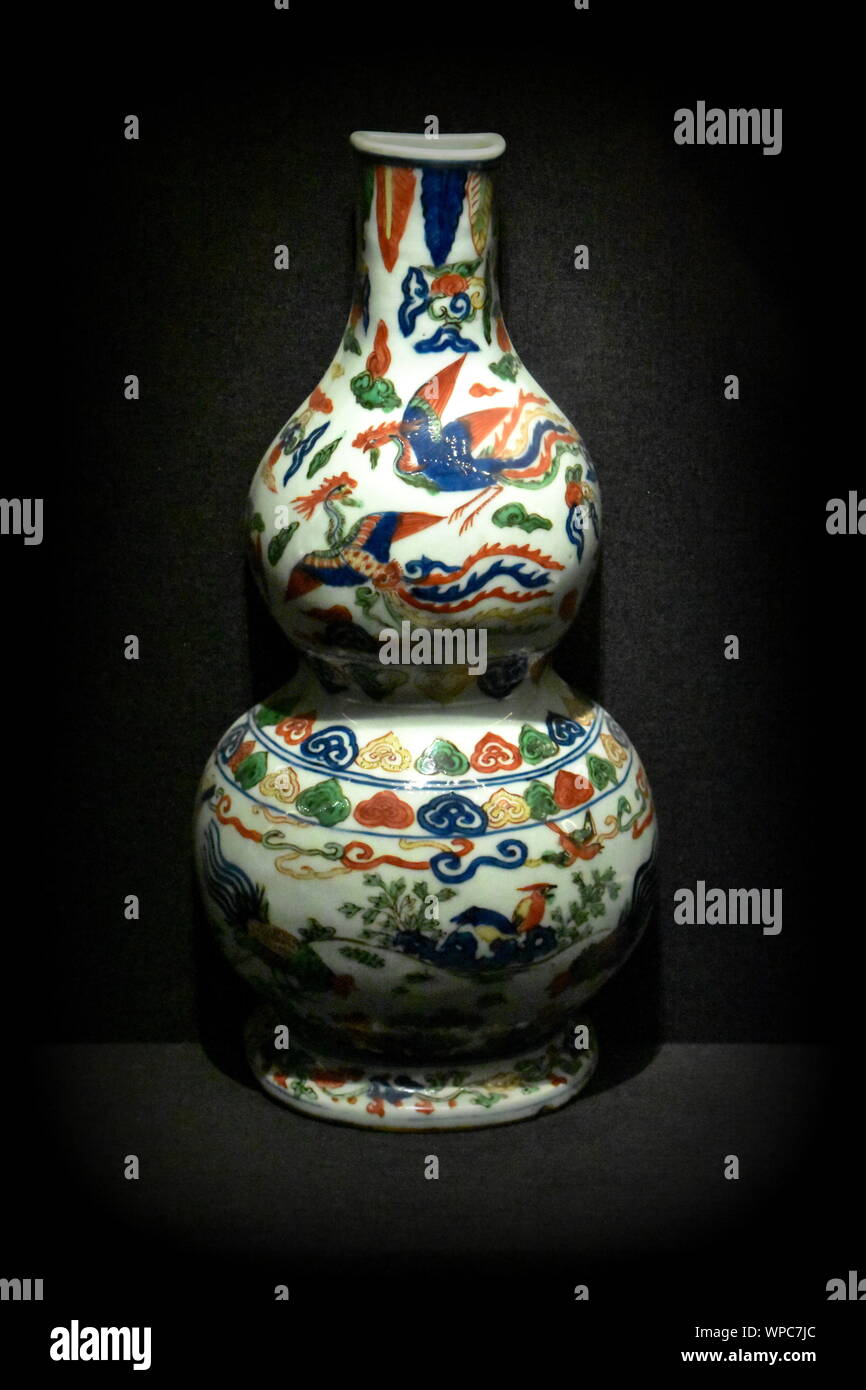 Vase en porcelaine chinoise ancienne poterie à Forbidden City palace museum, Beijing, Chine Banque D'Images