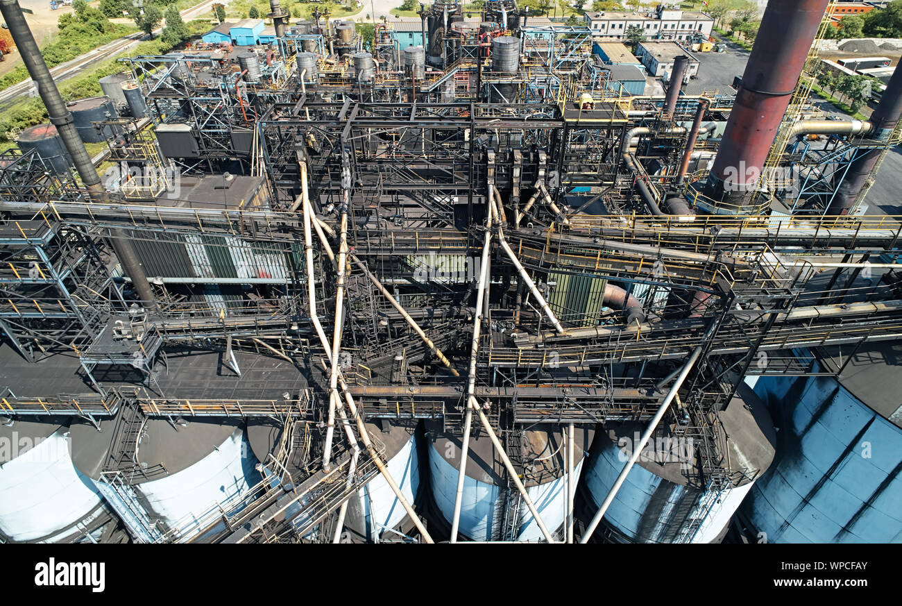 Les zones industrielles de Hamilton Banque D'Images