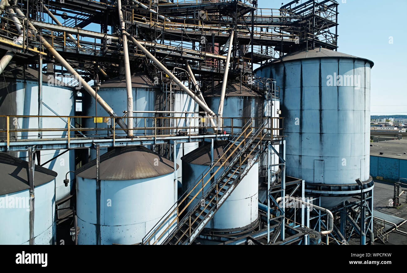 Les zones industrielles de Hamilton Banque D'Images