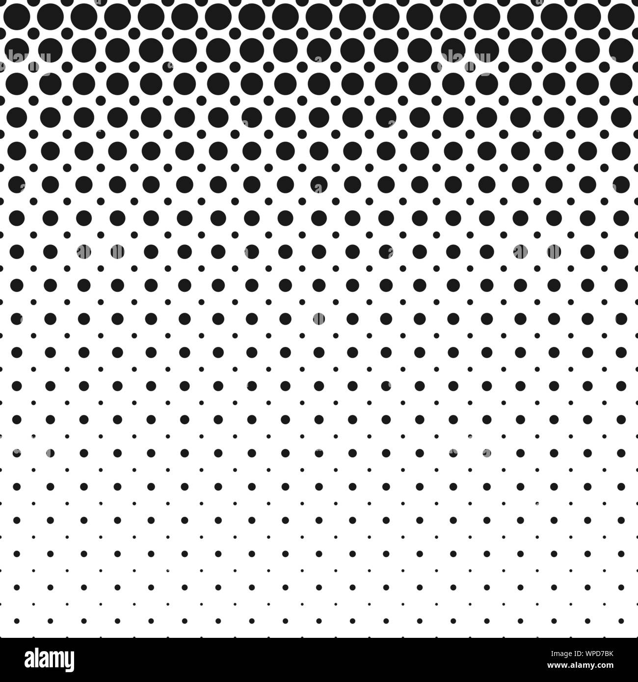 Demi-teinte monochrome géométrique abstrait motif de cercles arrière-plan - points de graphiques vectoriels Illustration de Vecteur