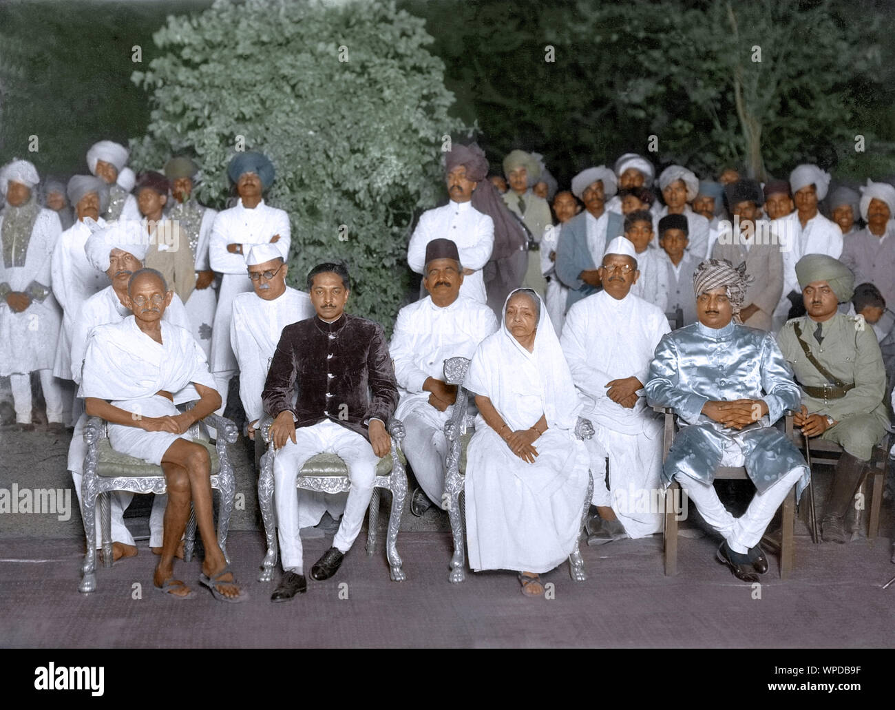 Jardin du Palais de S. A. le Dharmendrasinhji Rajkot, Gujarat, Inde, Asie, 25 mai 1939 Banque D'Images