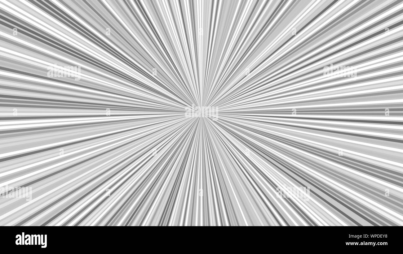 Résumé arrière-plan gris starburst hypnotique - vector design graphique à partir de rayons à rayures Illustration de Vecteur