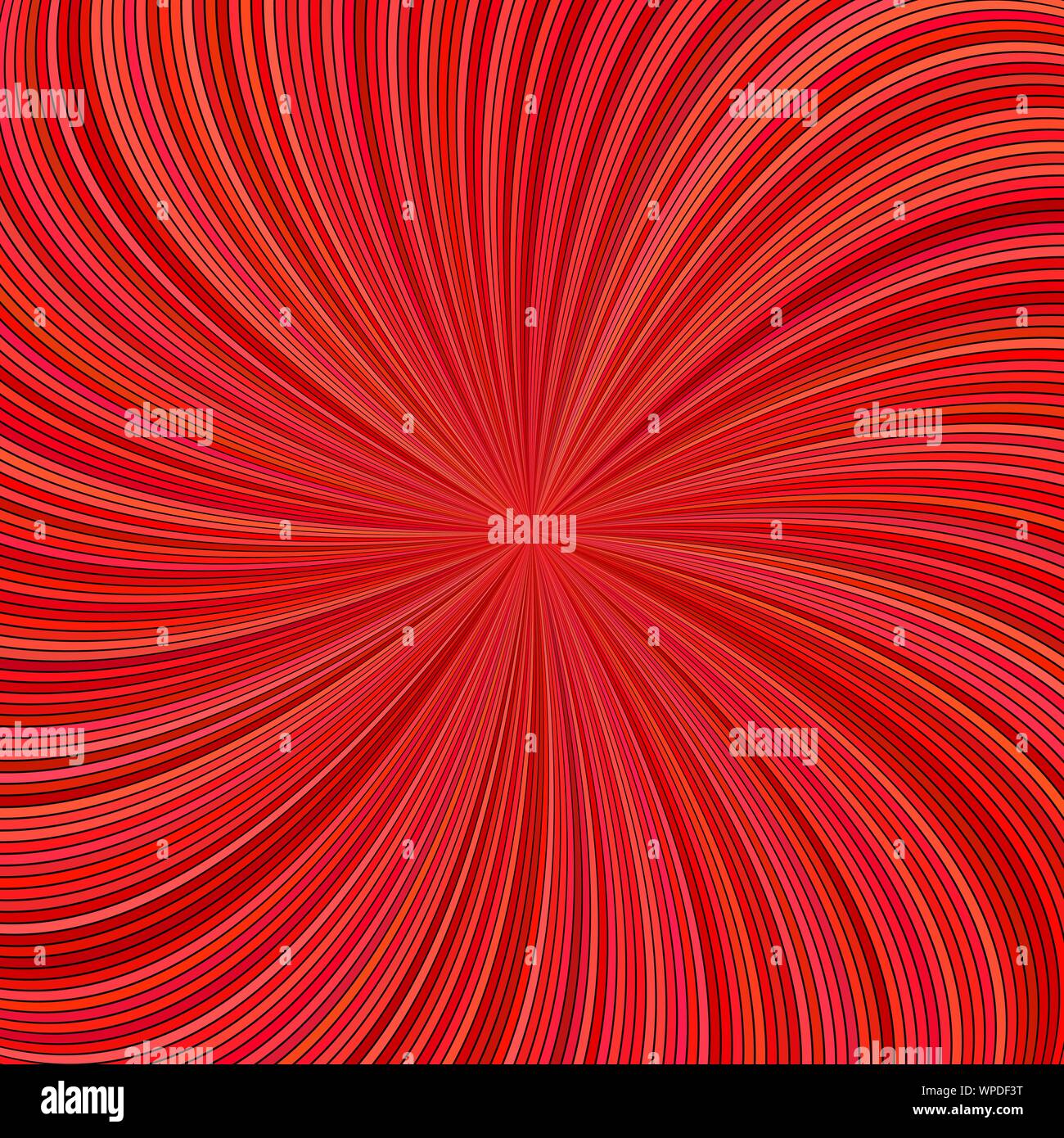 Résumé rouge à rayures fond vortex psychédélique - conception graphique de scénario de rayons tourbillonnants Illustration de Vecteur