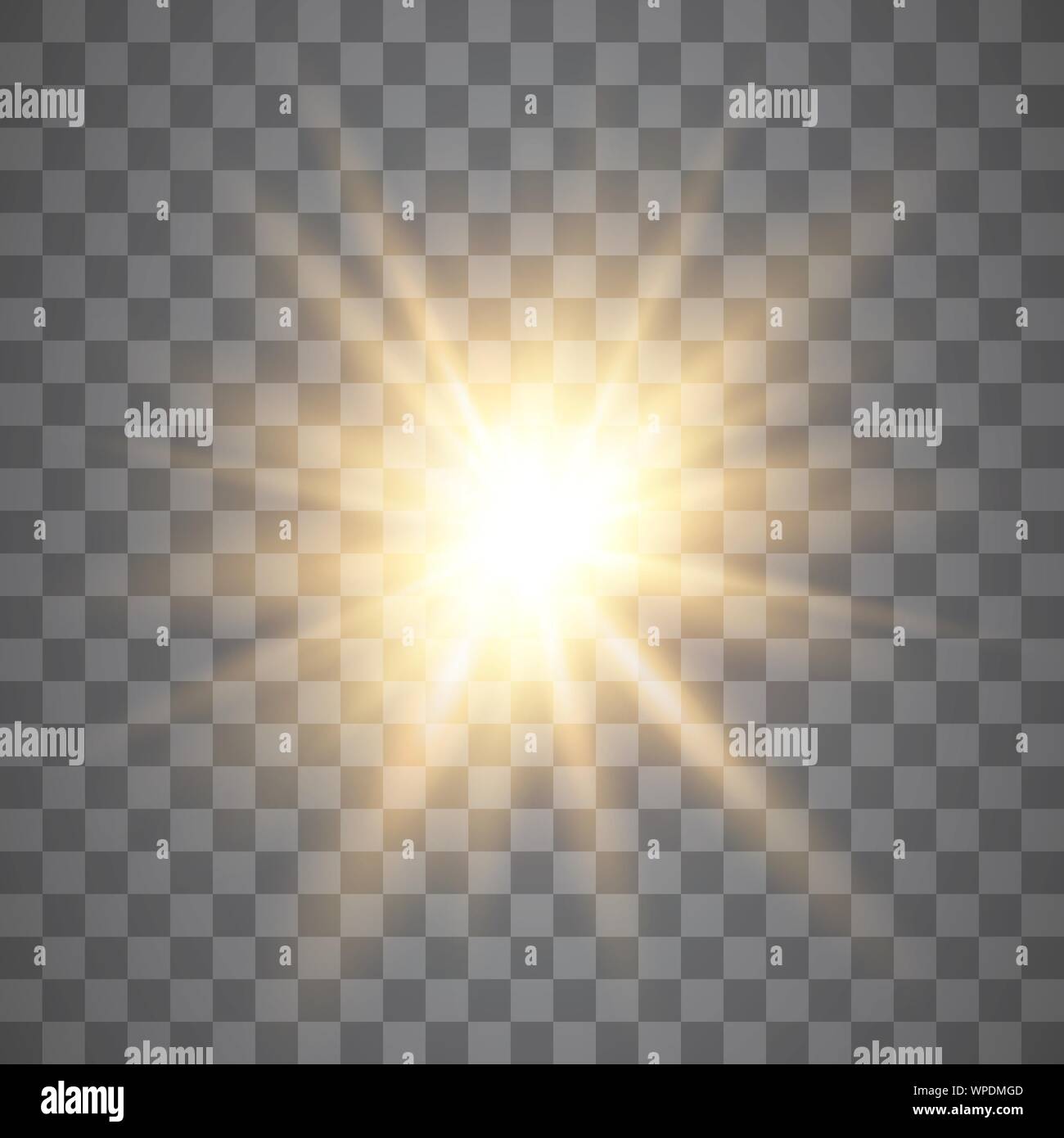 Effet de lumière de bougie, d'explosion, glitter, spark, sun flash. Vector illustration. Illustration de Vecteur