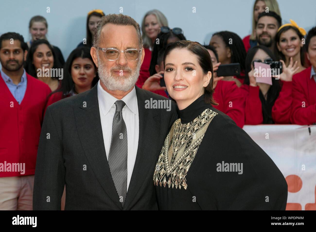 Tom Hanks et directeur Marielle Heller assister à la première de "Un beau jour dans le voisinage" au cours de la 44e Festival International du Film de Toronto, tiff, au Roy Thomson Hall à Toronto, Canada, le 07 septembre 2019. Dans le monde d'utilisation | Banque D'Images