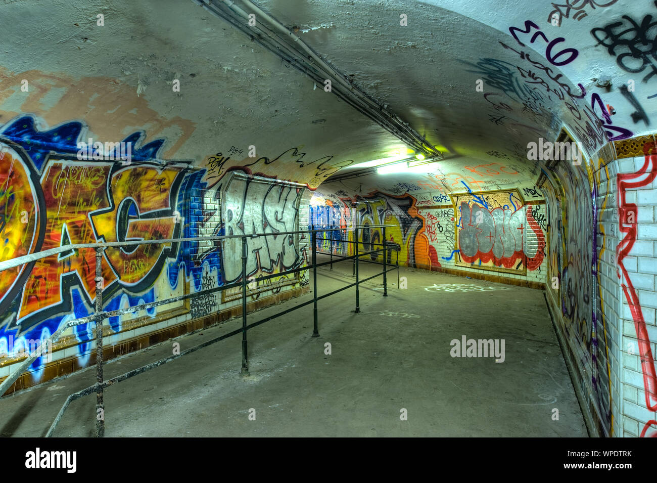 Paris, Métro, aufgelassene Gare Saint Martin - Paris, Métro, station St Martin abandonnés Banque D'Images