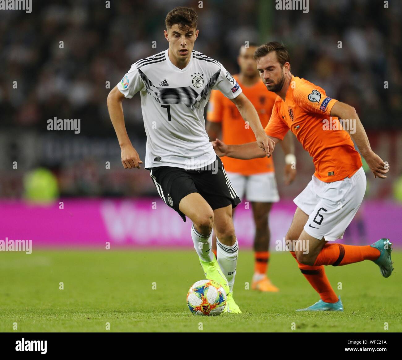 Firo : 06.09.2019 football soccer :, 2019/2020 EURO : EM : Qualification de l'équipe nationale Allemagne - Hollande, Pays-Bas Kai Havertz, simple action | dans le monde d'utilisation Banque D'Images