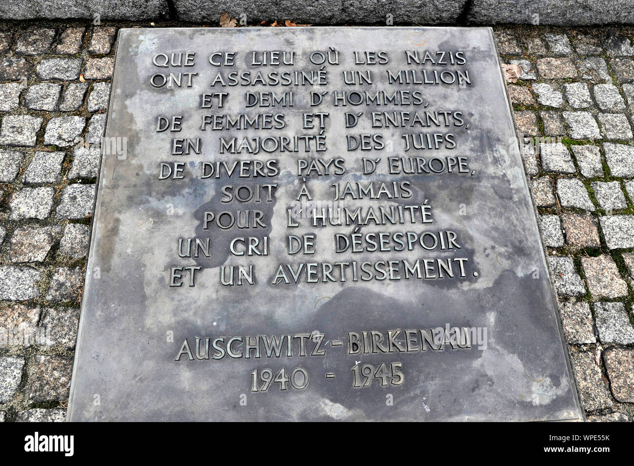 Pologne, le 2016/03/10 : Auschwitz II-Birkenau, camp de concentration sur le territoire des localités d'Oswiecim (Auschwitz en allemand) et Brzezinka (B Banque D'Images