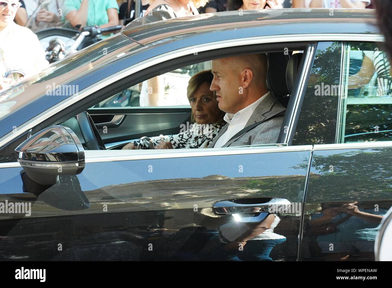 Madrid, Espagne. 09Th Sep 2019. Maria Teresa Campos lors de chapelle ardente Camilo Sesto à Madrid le lundi, 09 septembre 2019. Credit : CORDON PRESS/Alamy Live News Banque D'Images