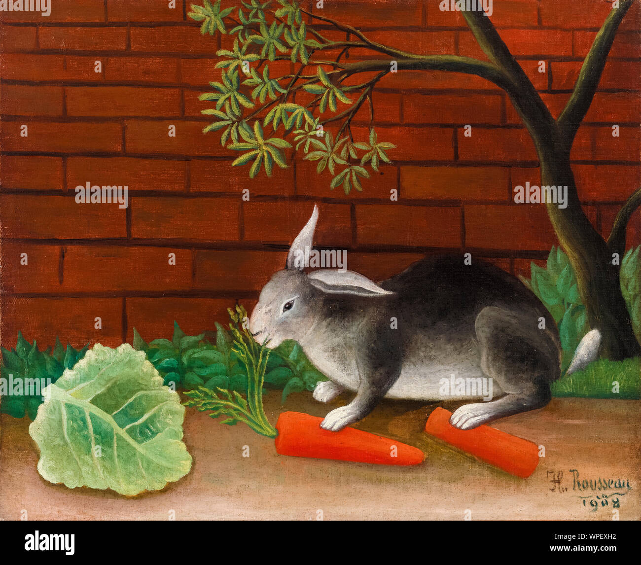 Henri Rousseau, le repas du lapin, peinture, 1908 Banque D'Images