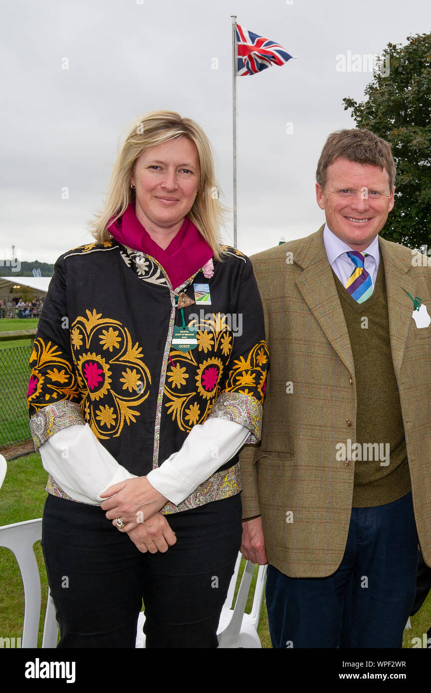 Le Royal County of Berkshire Show, Thatcham, Berkshire, Royaume-Uni. 21 Septembre, 2013. Mme Zoe Benyon et Newbury MP Richard Benyon vous apprécierez le spectacle. Credit : Maureen McLean/Alamy Banque D'Images