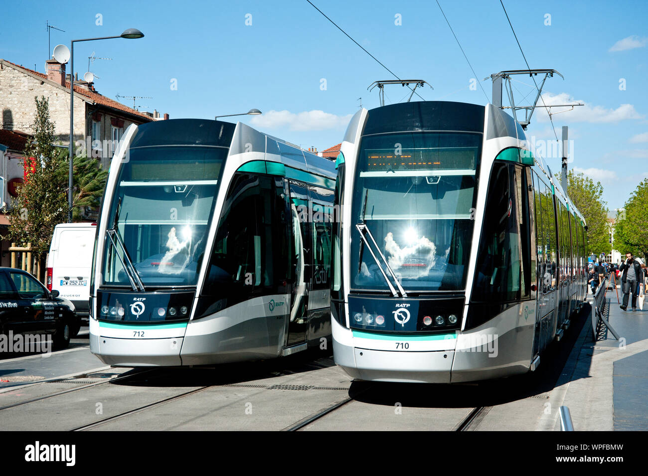 Paris, Tramway Villejuif - Rungis - Orly - Athis-Mons, T7 Banque D'Images