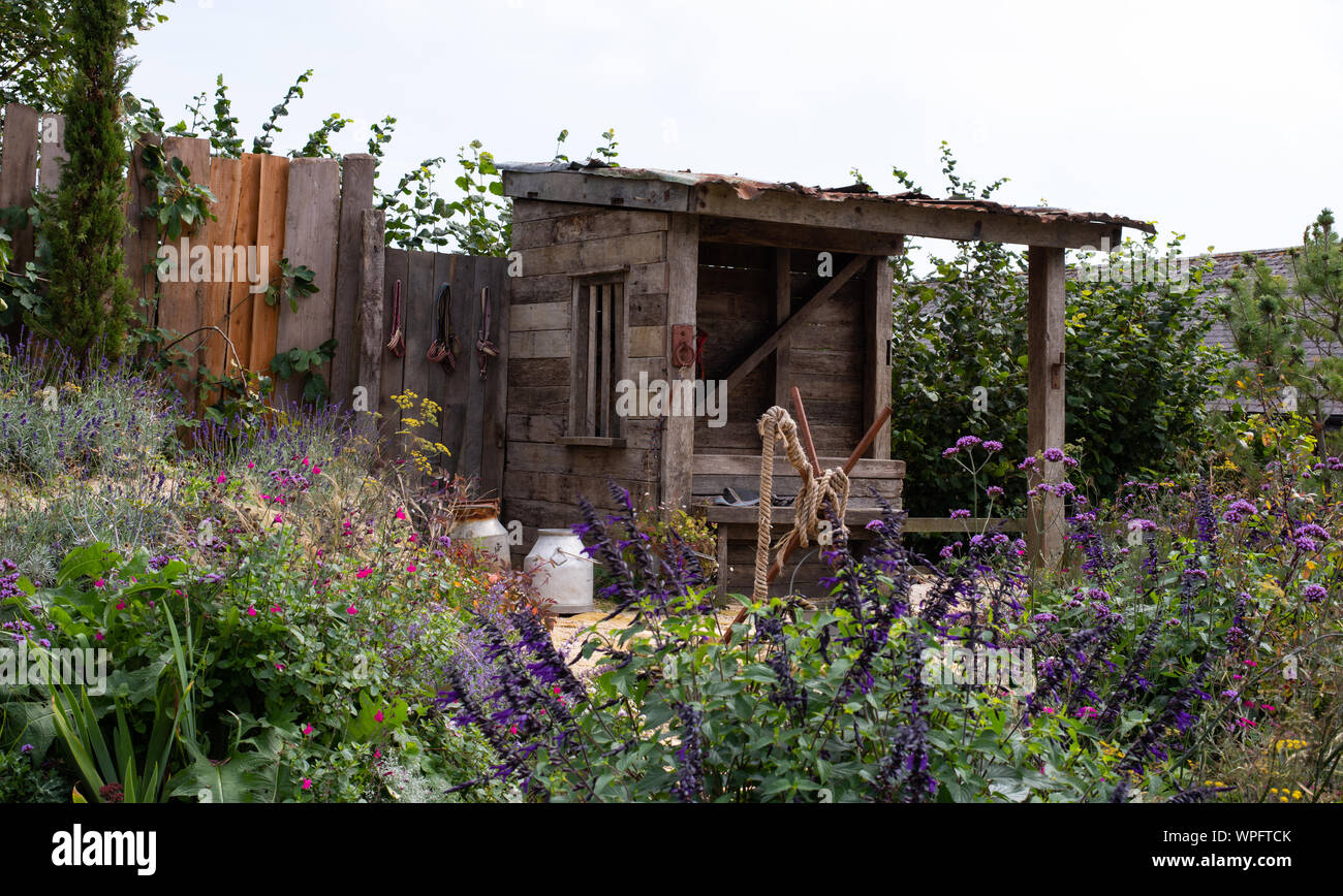 Jardin Donkey Sanctuary nombre 3882 sidmouth Banque D'Images