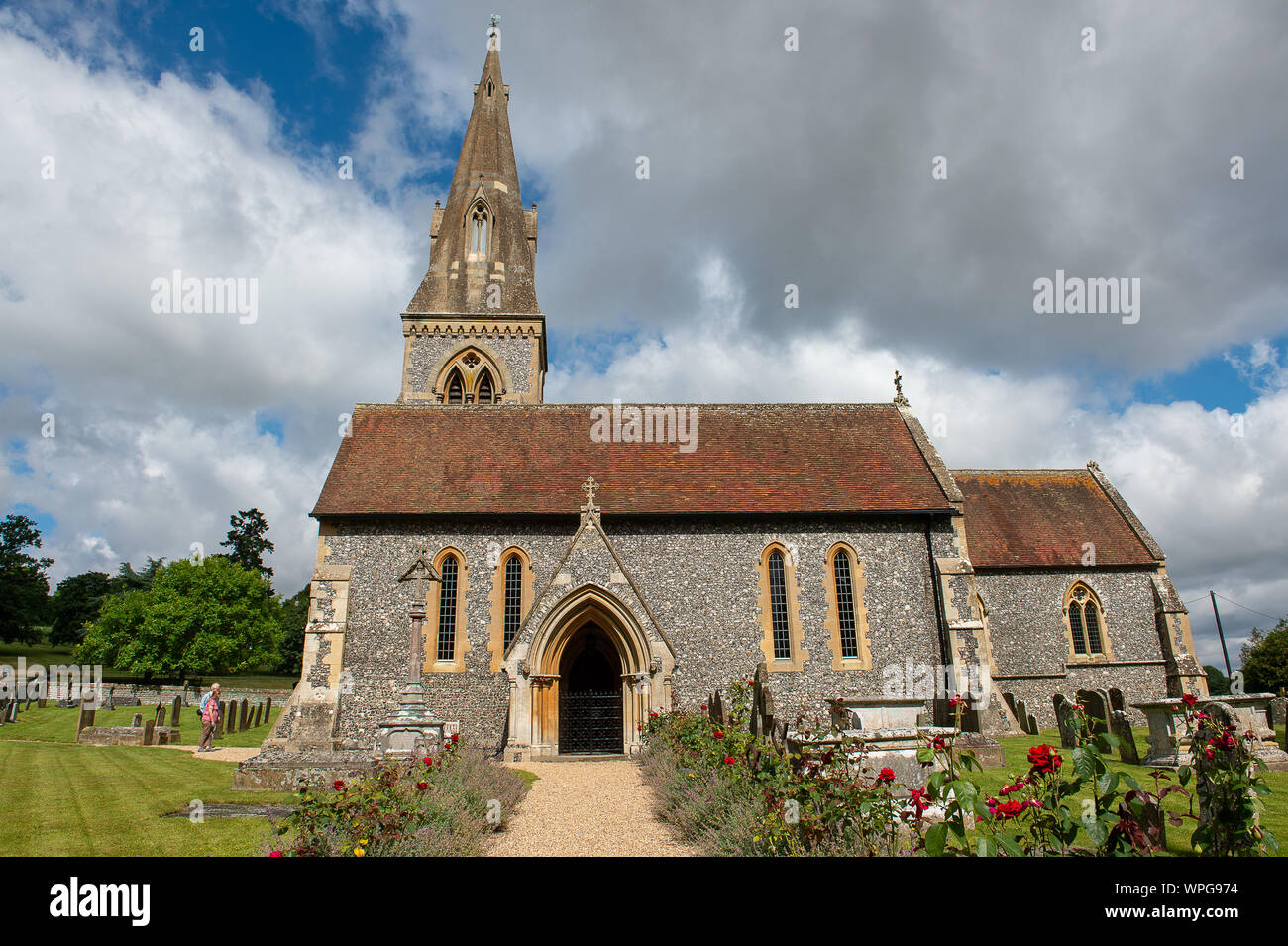 St Mark's Church, Englefield, Berkshire, Royaume-Uni. 4 Août, 2016. St Mark's Church est situé sur l'Englefield, dans le foyer familial à Newbury MP Richard Benyon. Pippa Middleton et James Matthews s'est marié à l'Église. Credit : Maureen McLean/Alamy Banque D'Images