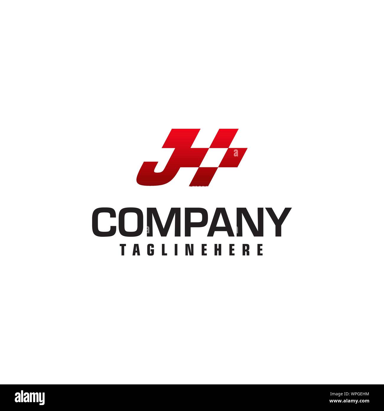 Lettre J vitesse auto modèle logo vector illustration Illustration de Vecteur