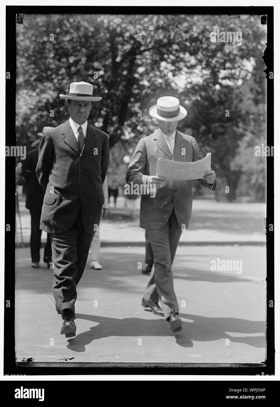 LOVETT, Robert SCOTT, PRÉSIDENT DE L'UNION PACIFIC RAILWAY. Gauche, AVEC DANIEL WILLARD Banque D'Images