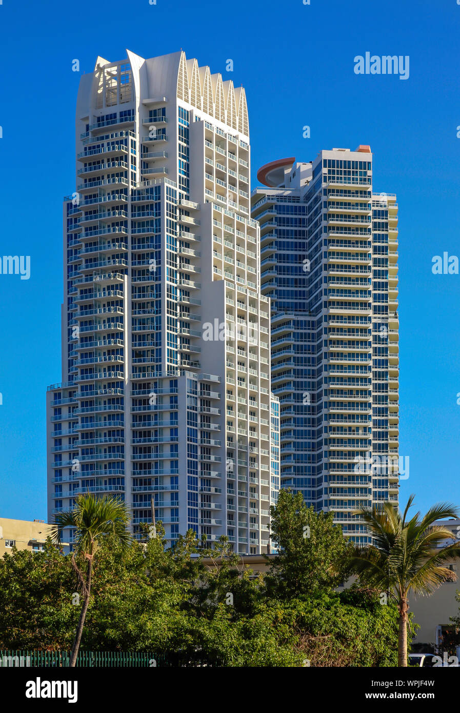 Ville de Miami, Miami Beach et South Beach, Florida, USA;America Amérique du Nord ; Banque D'Images