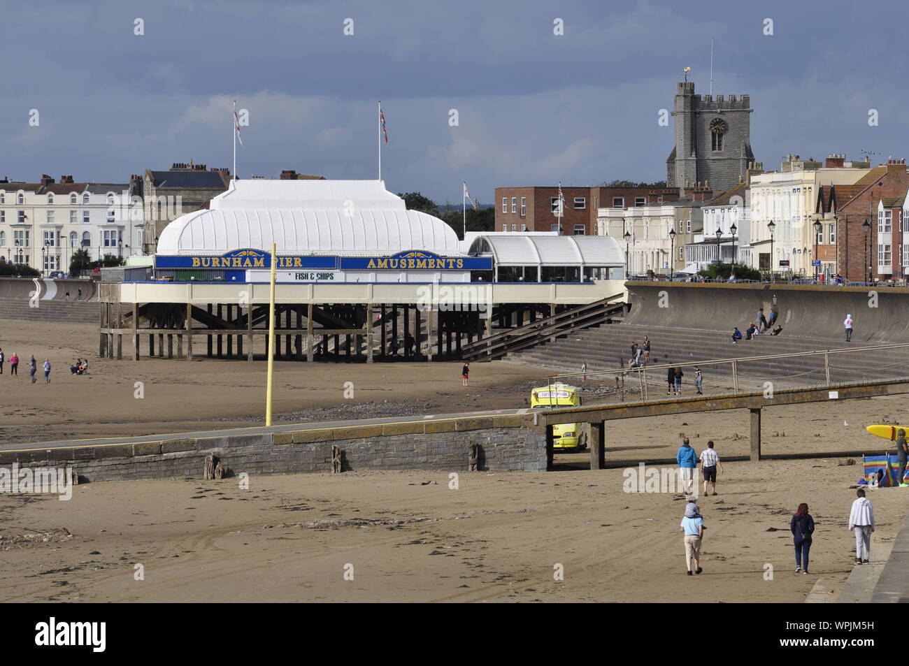 Le front de mer à Burnham-on-Sea Somerset England UK Banque D'Images