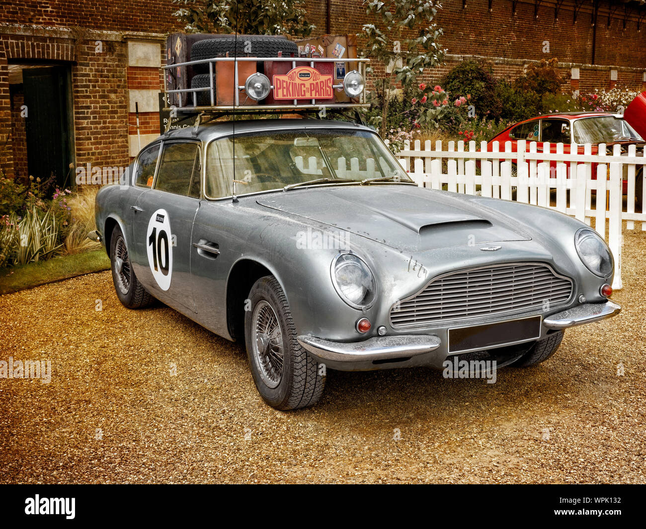 Aston Martin DB6 Pékin à Paris location Banque D'Images