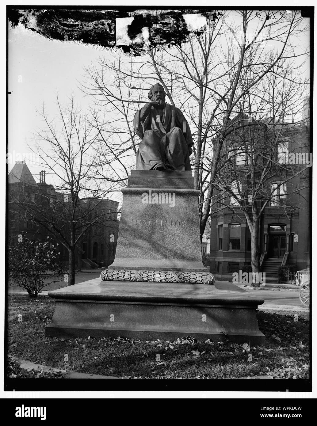 Statue de Longfellow Banque D'Images