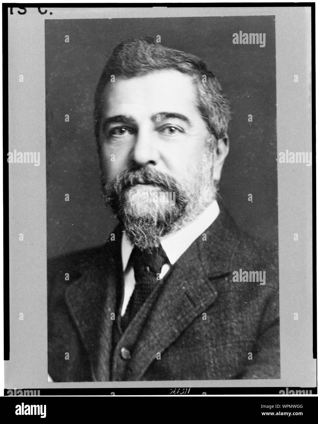 Louis C. Tiffany, tête-et-épaules de face, portrait Banque D'Images