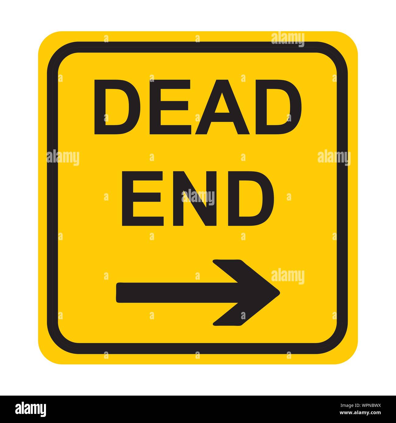 Panneau de signalisation sans issue Banque d'images vectorielles - Alamy