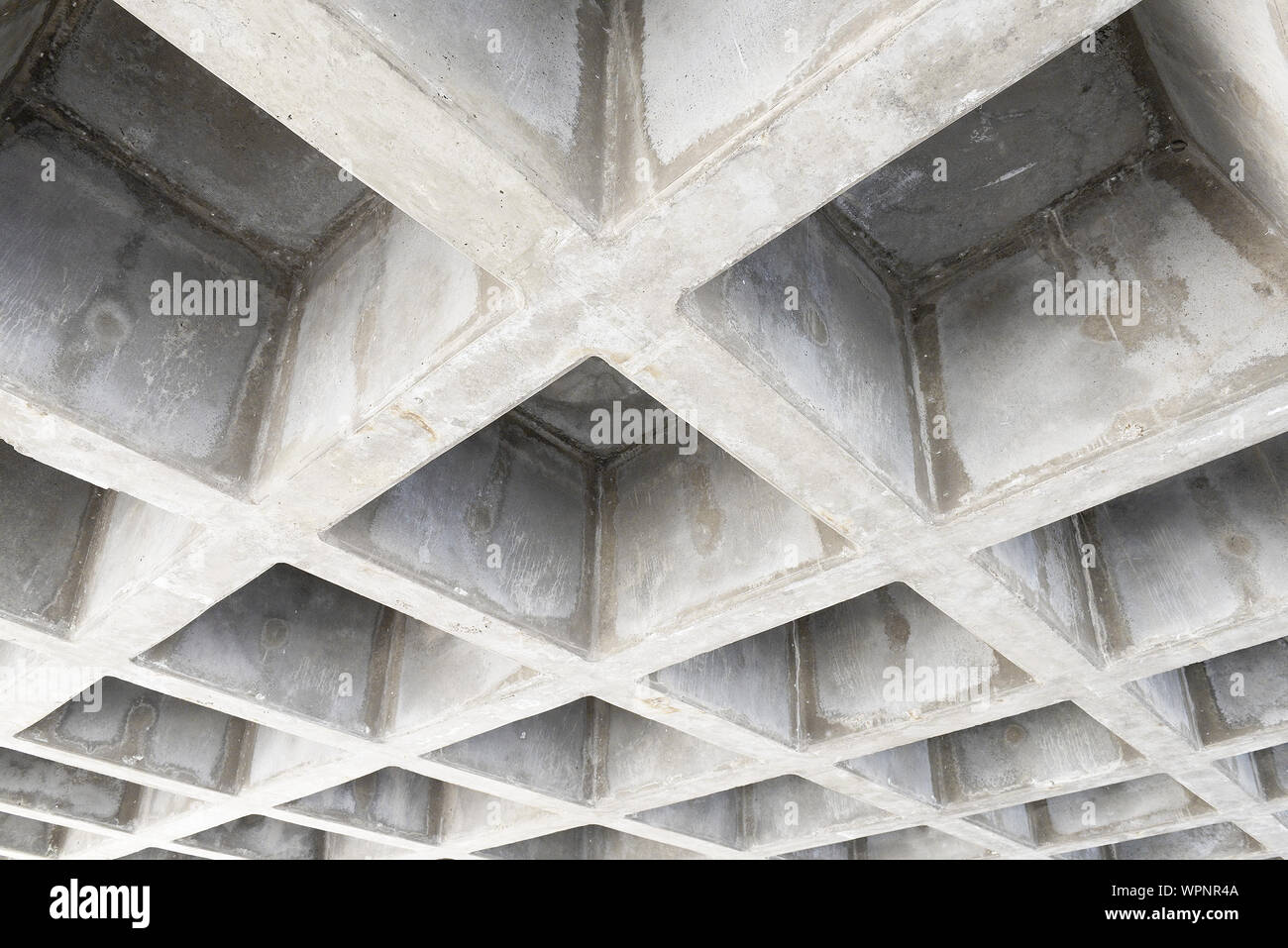 Full Frame Shot of Concrete structure bâtie At Construction Site Banque D'Images