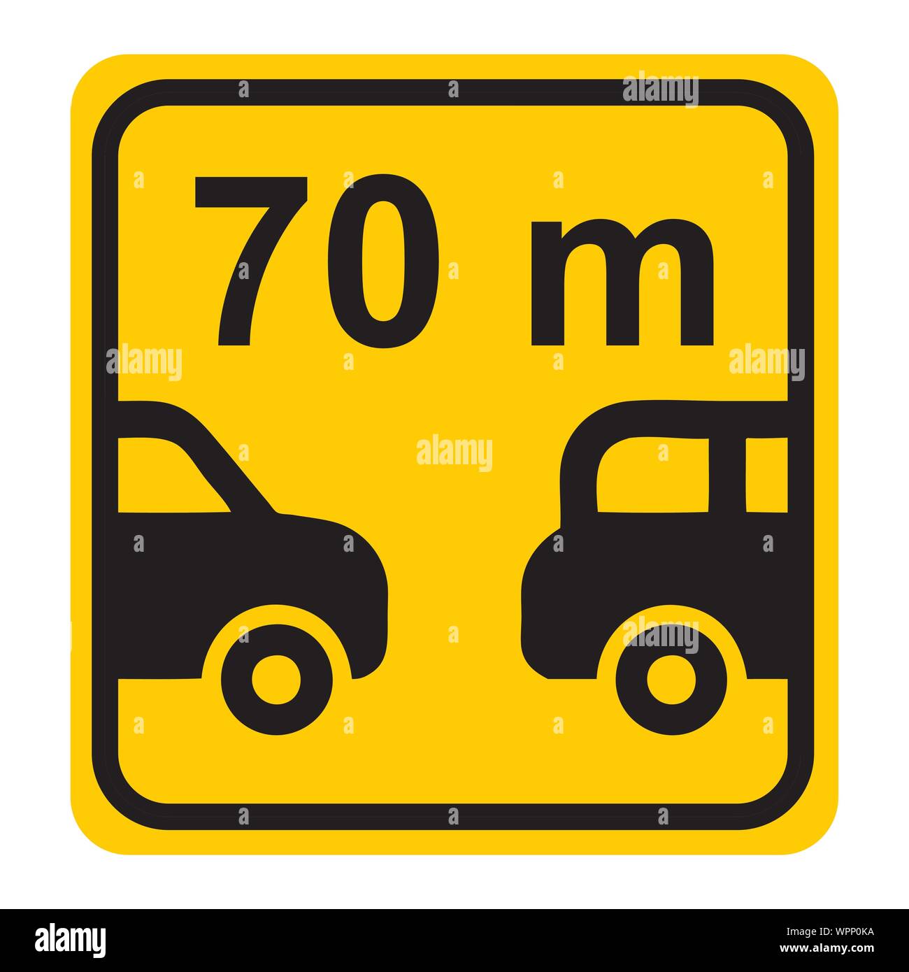 signe de distance suivant Illustration de Vecteur