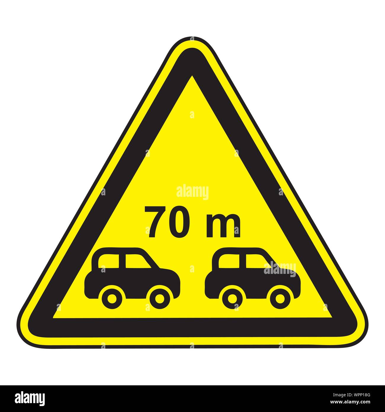 signe de distance suivant Illustration de Vecteur