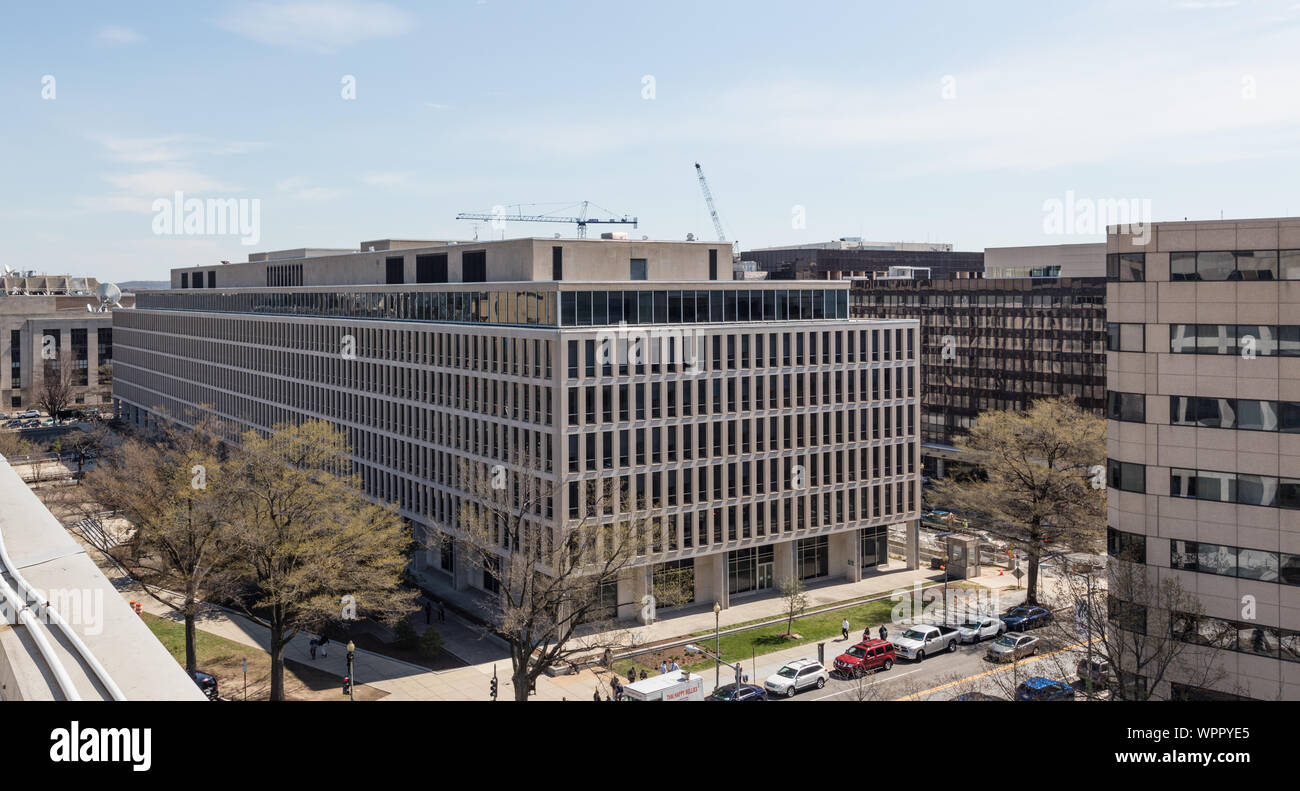 Lyndon Baines Johnson Federal Building, Washington, D.C. Banque D'Images