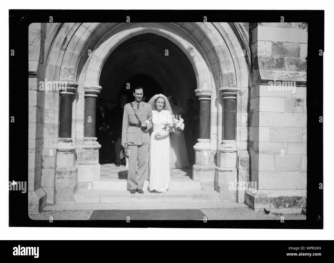 M. Eric Matson, Jérusalem, Matson mariage, le Cpl [ ?] Banque D'Images