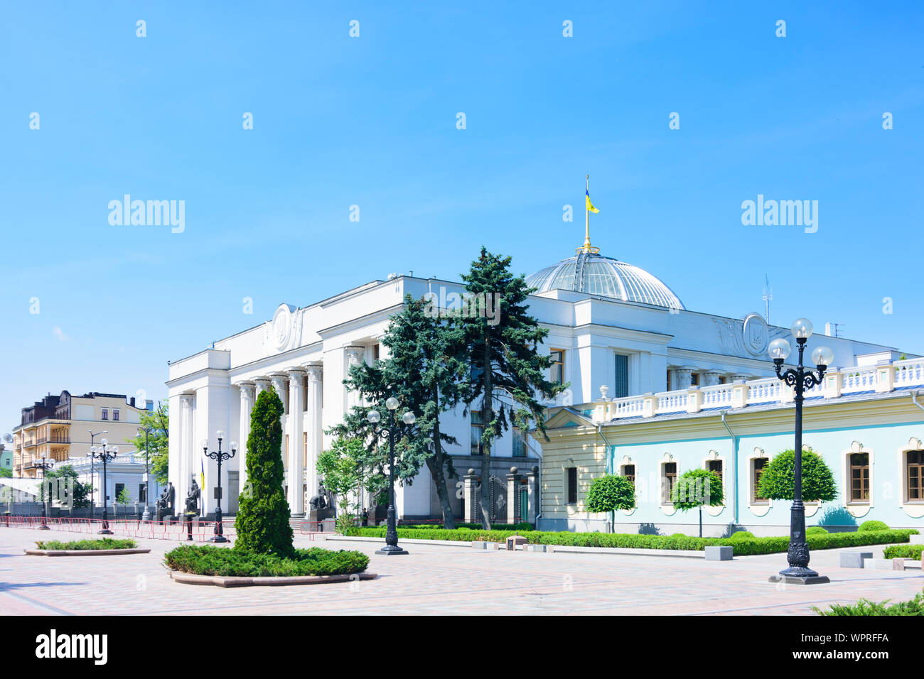 Kiev, Kiev : Verkhovna Rada Building (bâtiment du parlement ukrainien ) dans , Kiev, Ukraine Banque D'Images