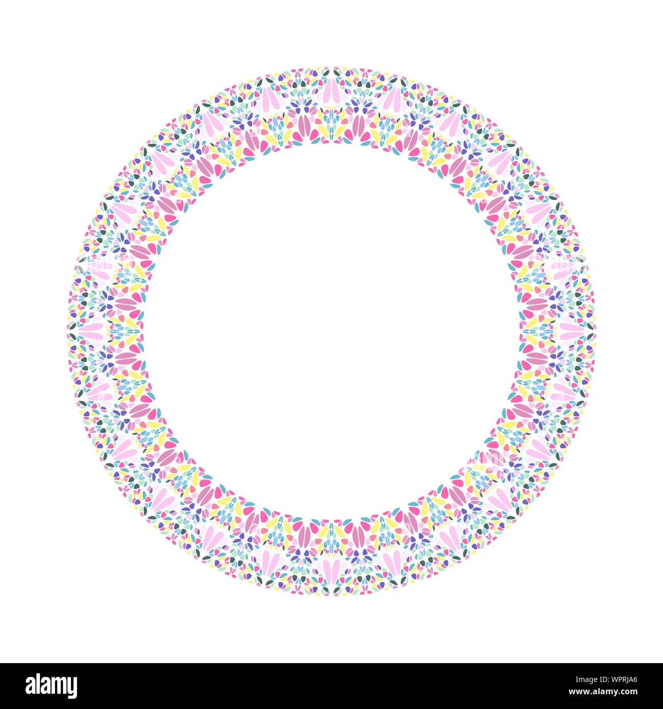 Gravier rond mosaïque géométrique circulaire - élément du vecteur abstrait Illustration de Vecteur