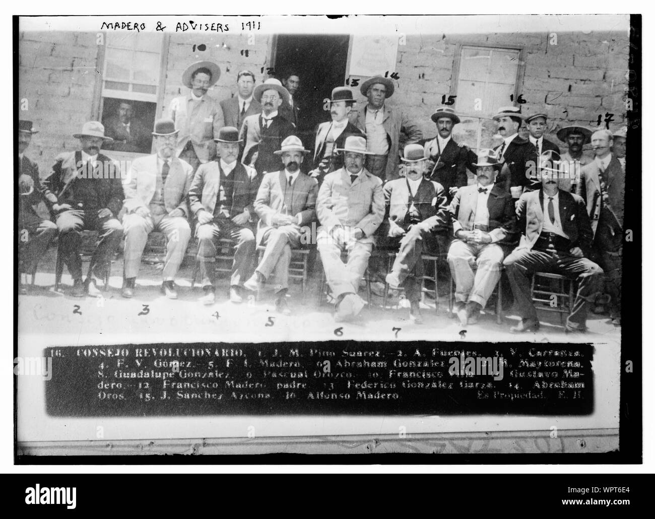Madero et conseillers, 1911 Banque D'Images
