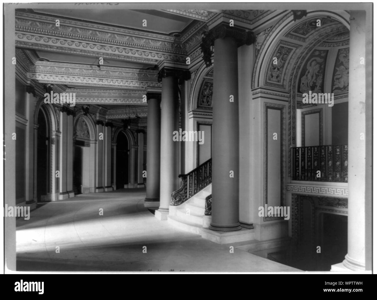 Couloir principal du nouveau théâtre, New York City Banque D'Images