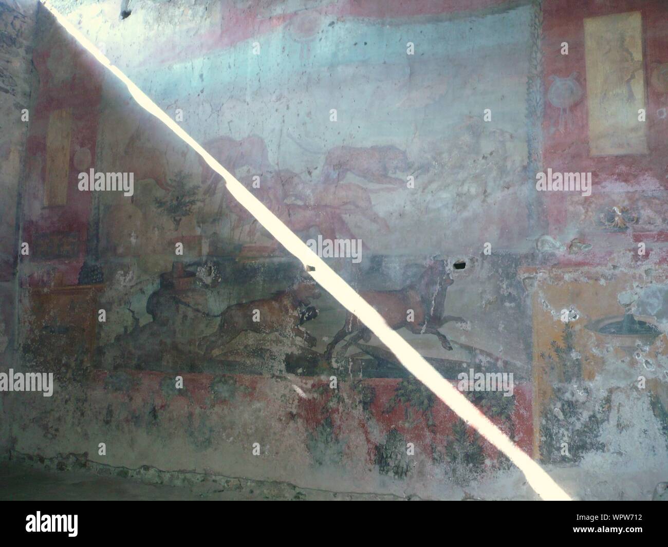 Fresque de Pompéi Banque D'Images