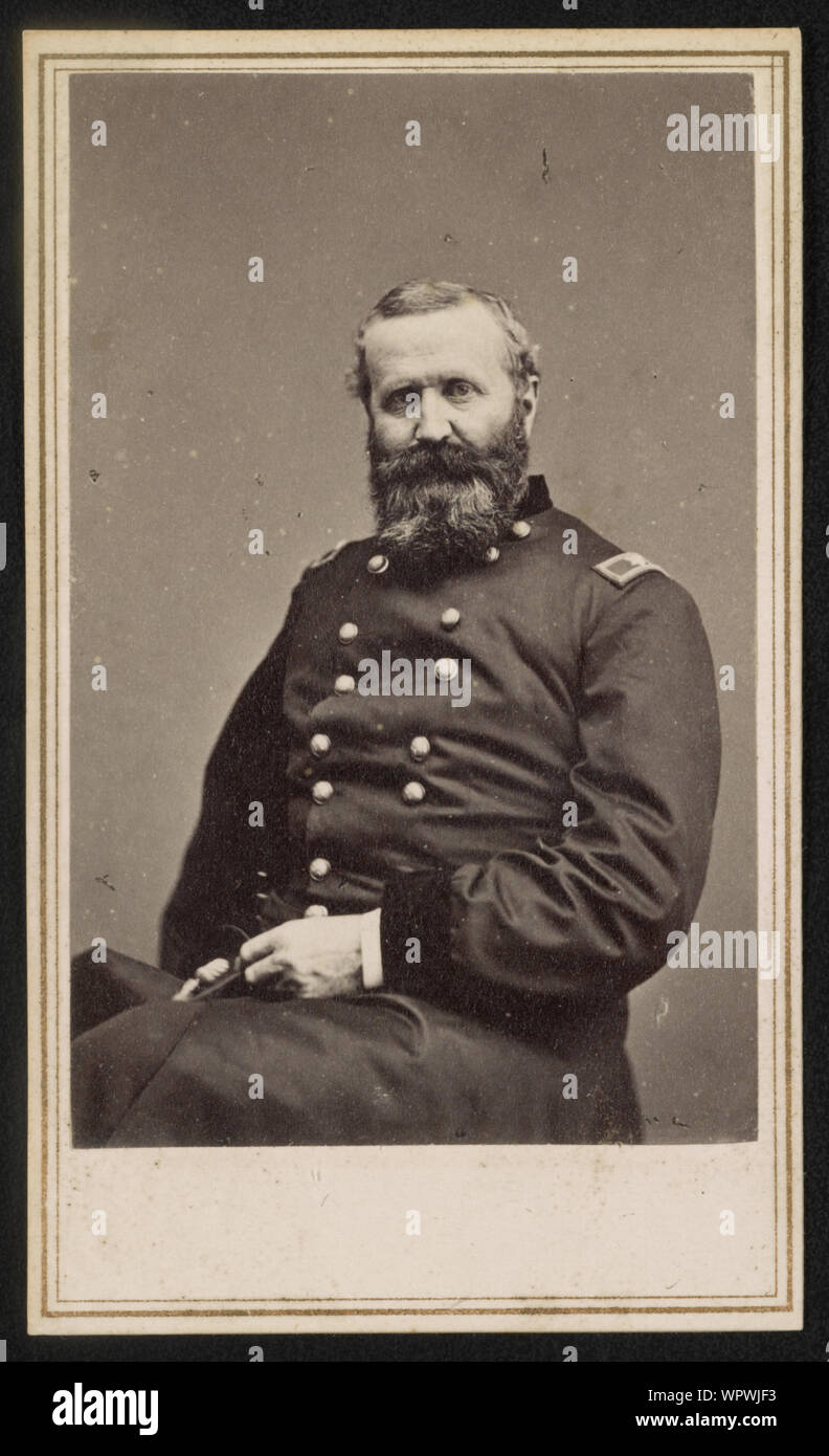 Le Major-général Alexander Hays de 12e et 63e Régiment d'infanterie de Pennsylvanie Pennsylvania Infantry Regiment en uniforme] / De négatif photographique dans la région de Brady's National Portrait Gallery Banque D'Images