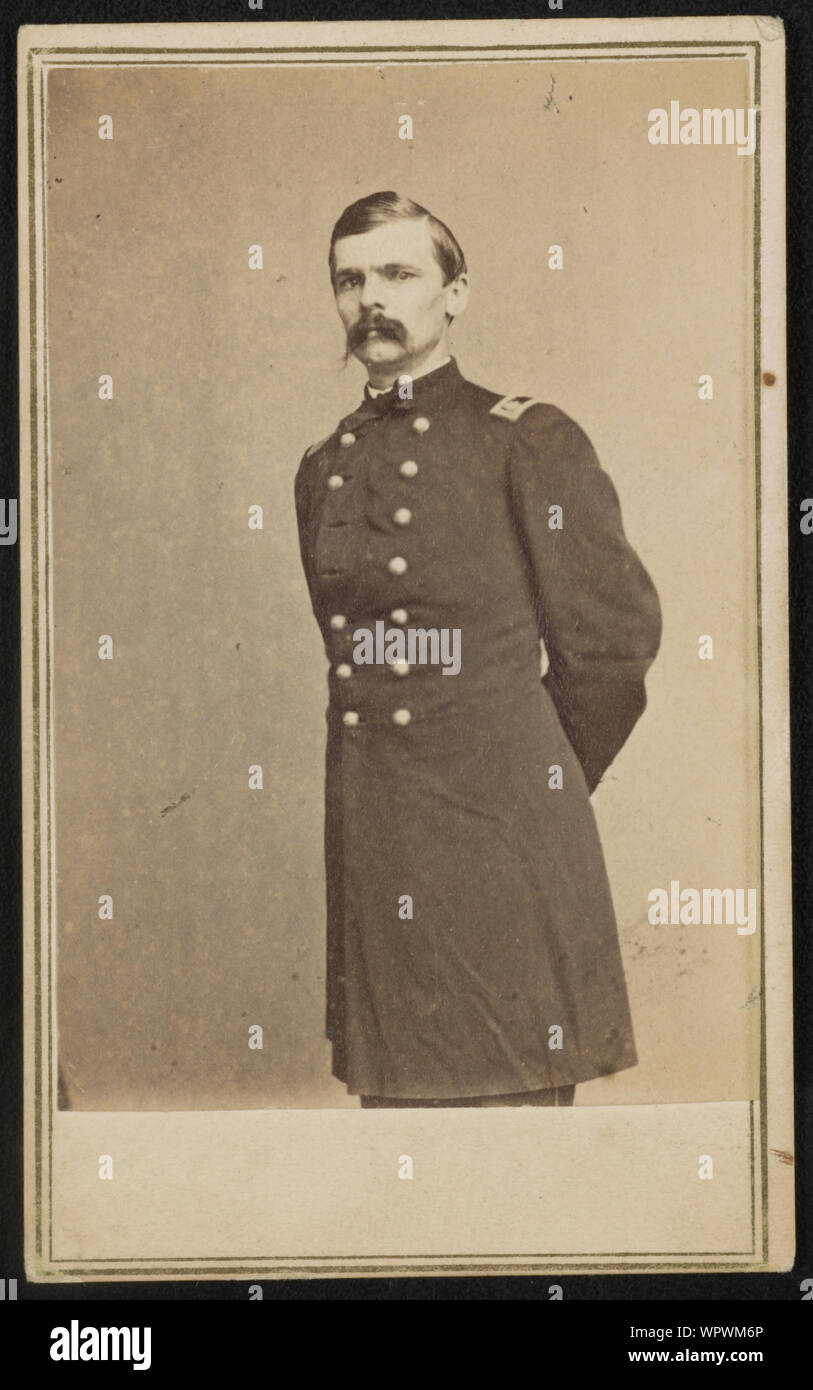 Le Major-général George Crockett Strong de régiment d'infanterie des volontaires américains en uniforme] / De négatif photographique dans la région de Brady's National Portrait Gallery Banque D'Images