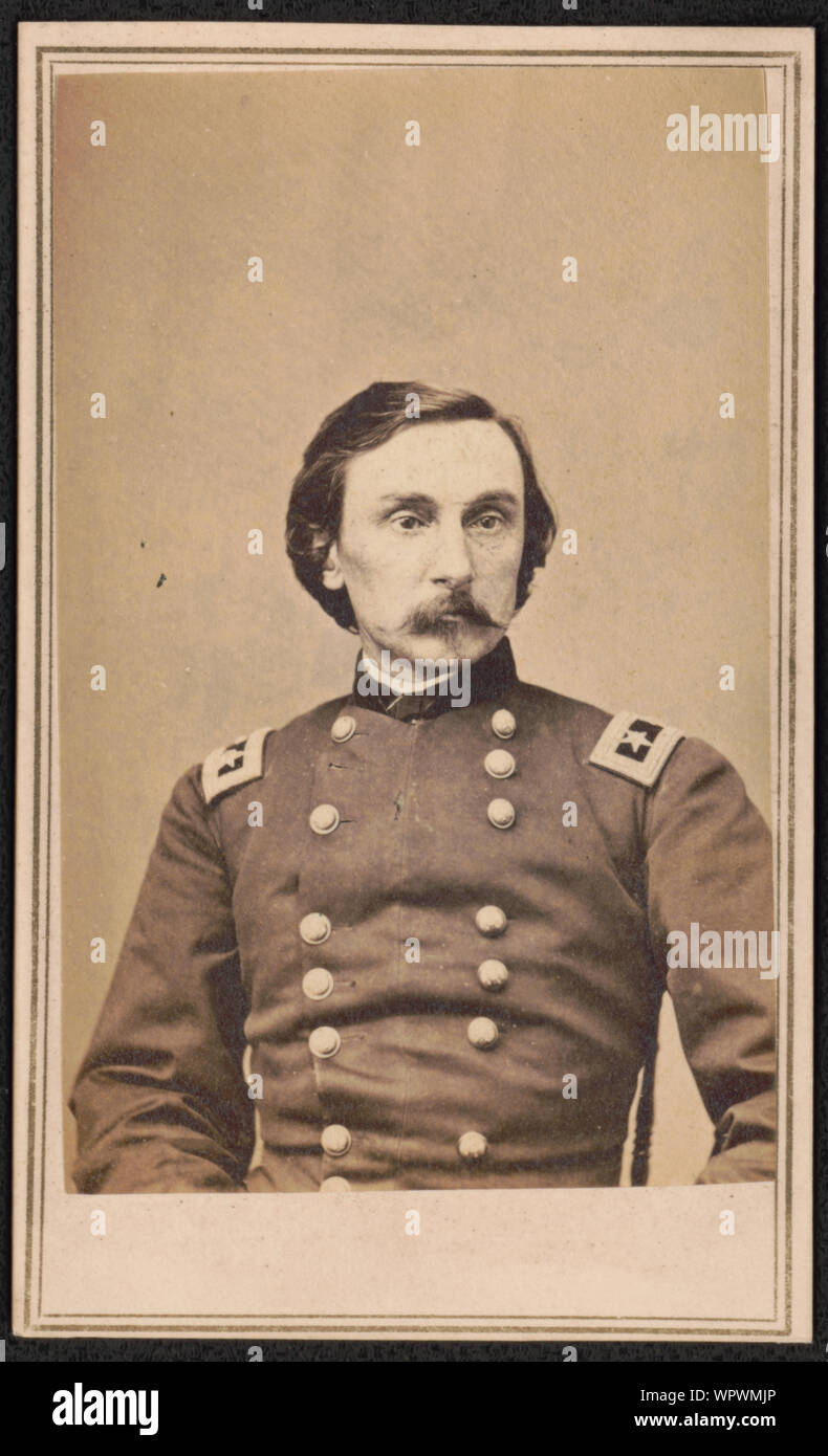 Le général Gouverneur Kemble Warren de major général des volontaires américains Infantry Regiment en uniforme] / De négatif photographique dans la région de Brady's National Portrait Gallery Banque D'Images